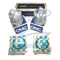 Pistone hp 40 completo  Johnson, Evinrude 0384698