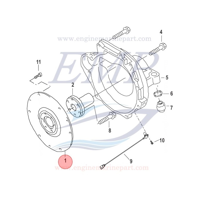 Disco Parastrappi Mercruiser 8M0067348,  8M0093518