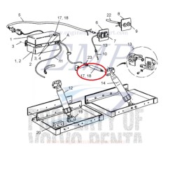 Tubo prolunga passagio olio  Cilindro Flap Volvo Penta 41100343