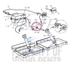 Raccordo Tubo passagio olio Cilindro Flap Volvo Penta 41100361