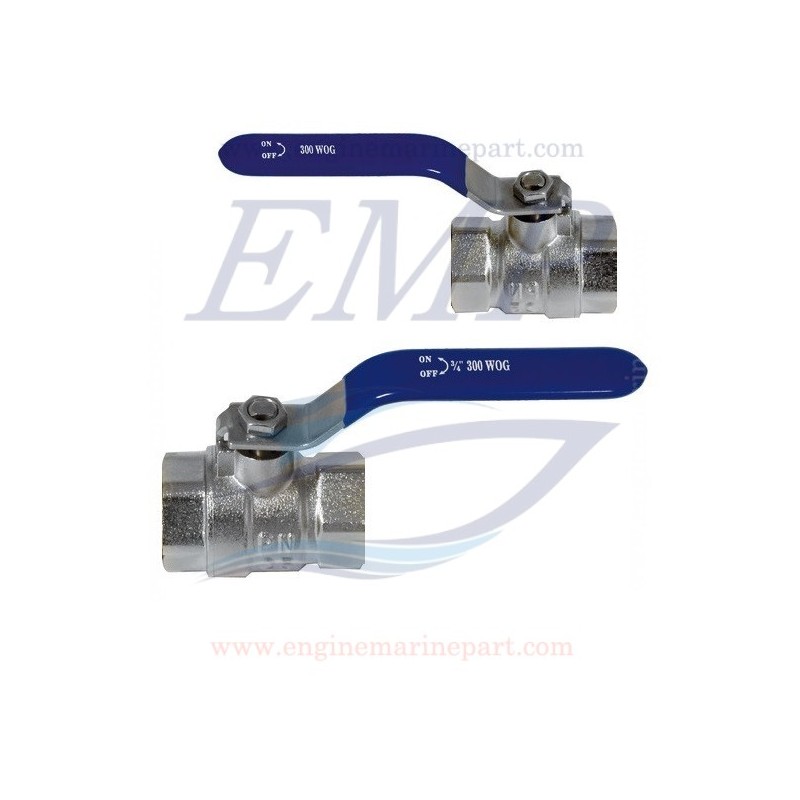 VALVOLA INOX AISI 316 FEM. FEM. FILETTATO GAS 1/2