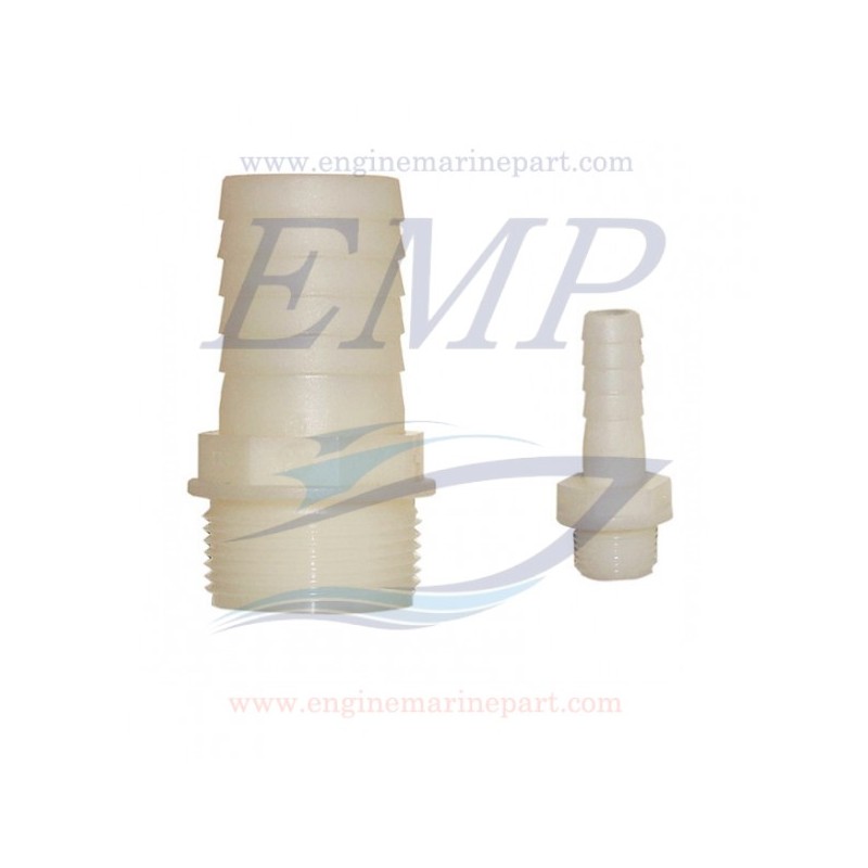 Portagomma da 15mm in PVC filetto da 3/4"