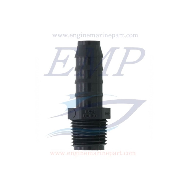 Portagomma da mm 15 in PVC filetto da 1/2"