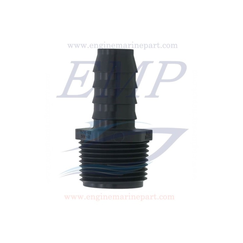 Portagomma da mm 15 in PVC filetto da 3/4"