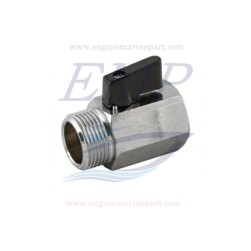 Valvola a sfera  MASC. FEM. FILETTATO GAS 3/8