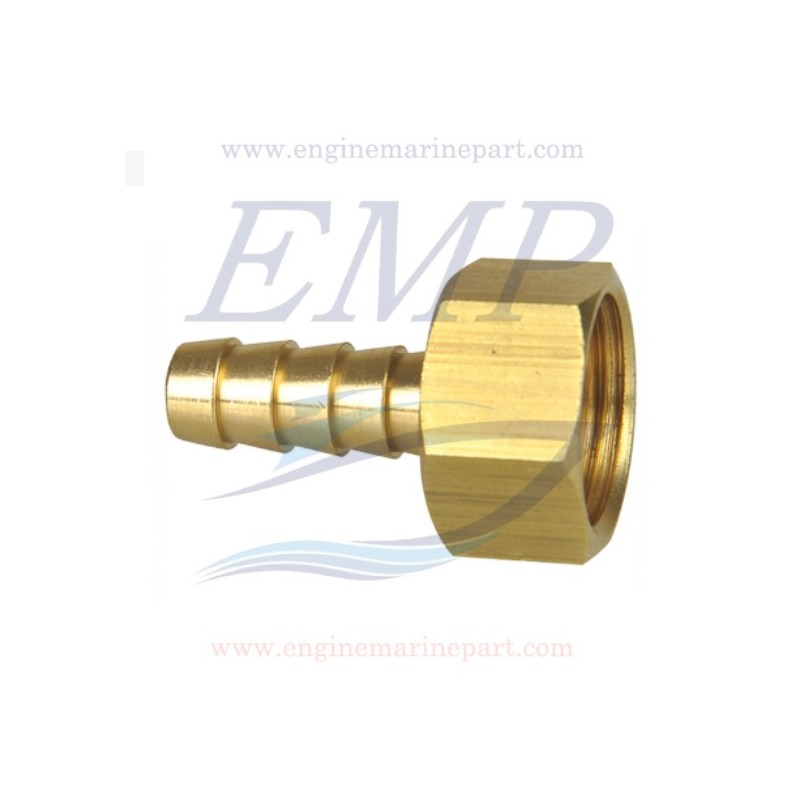 Portagomma 14 mm in ottone filetto da 3/4"  femmina