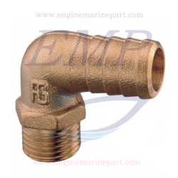 Portagomma 30mm curvo in ottone filetto da 1"