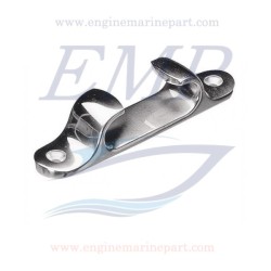 Passacavo dritto in acciaio inox 316 lung 125mm