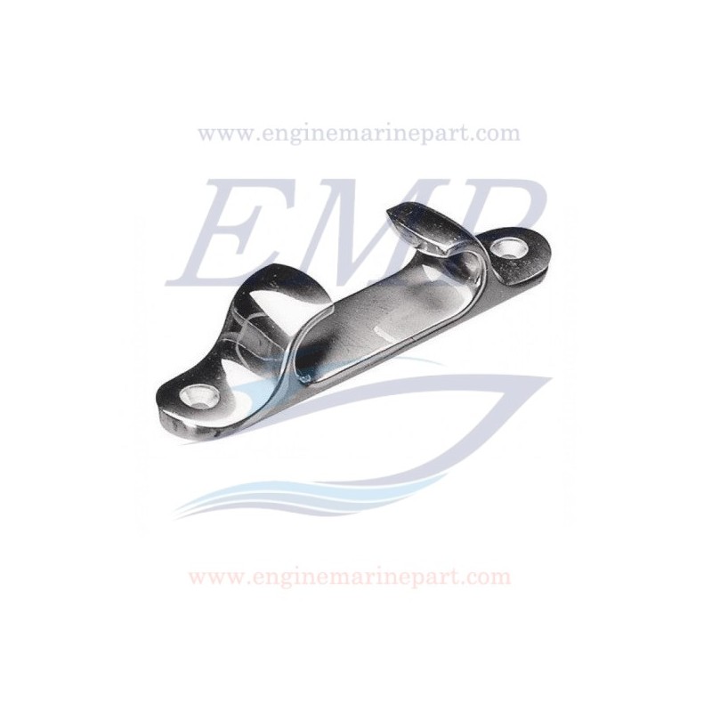 Passacavo dritto in acciaio inox 316 lung 125mm