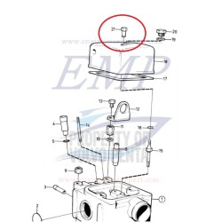 Bullone coperchio valvole Volvo Penta 829724