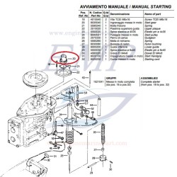 Pignone di avviamento Selva 8035040, 2205250