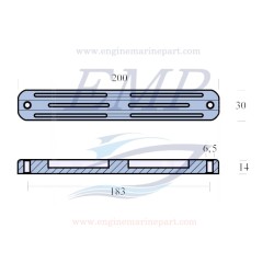 Anodo Trim Selva 2504015