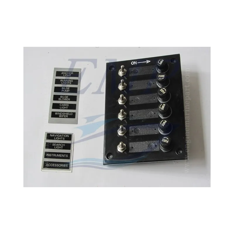 Pannello di comando a 6 interruttori