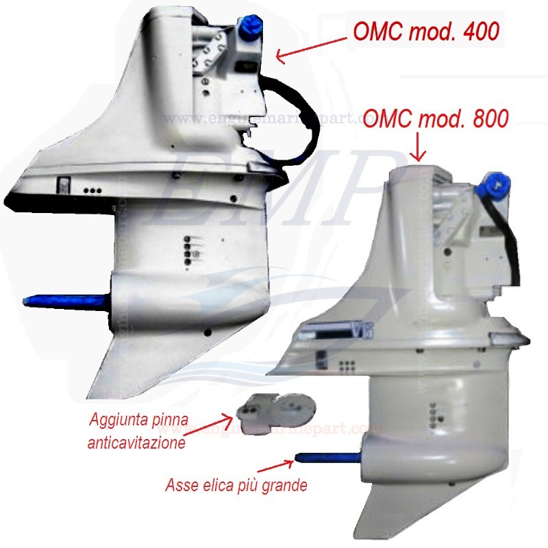 Ricambi Piede 400 - 800 OMC 73'-85'