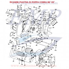 RICAMBI PIASTRA DI POPPA OMC COBRA 86'-93'