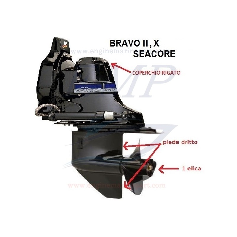 BRAVO TWO, X SEACORE RICAMBI PIEDE MERCRUISER