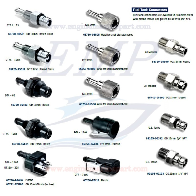 Raccordi carburante Suzuki Marine - Originali e compatibili
