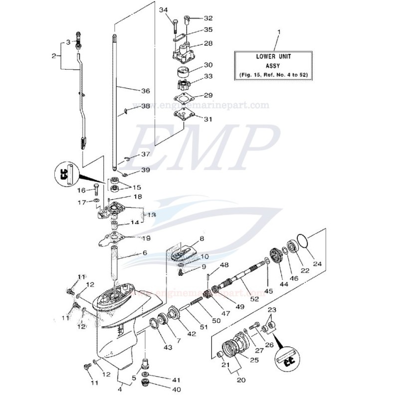 Ricambi interni Piede Selva Marine
