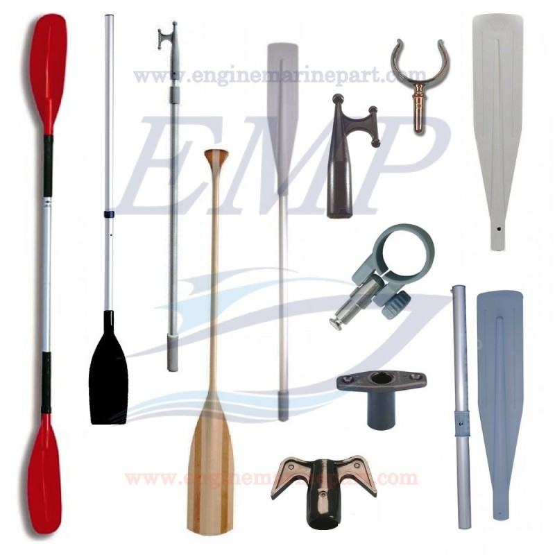 Remi, Pagaie, Mezzi marinai e accessori